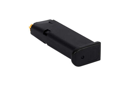 The Glock 15 round 9mm magazine has a removable base plate for cleaning